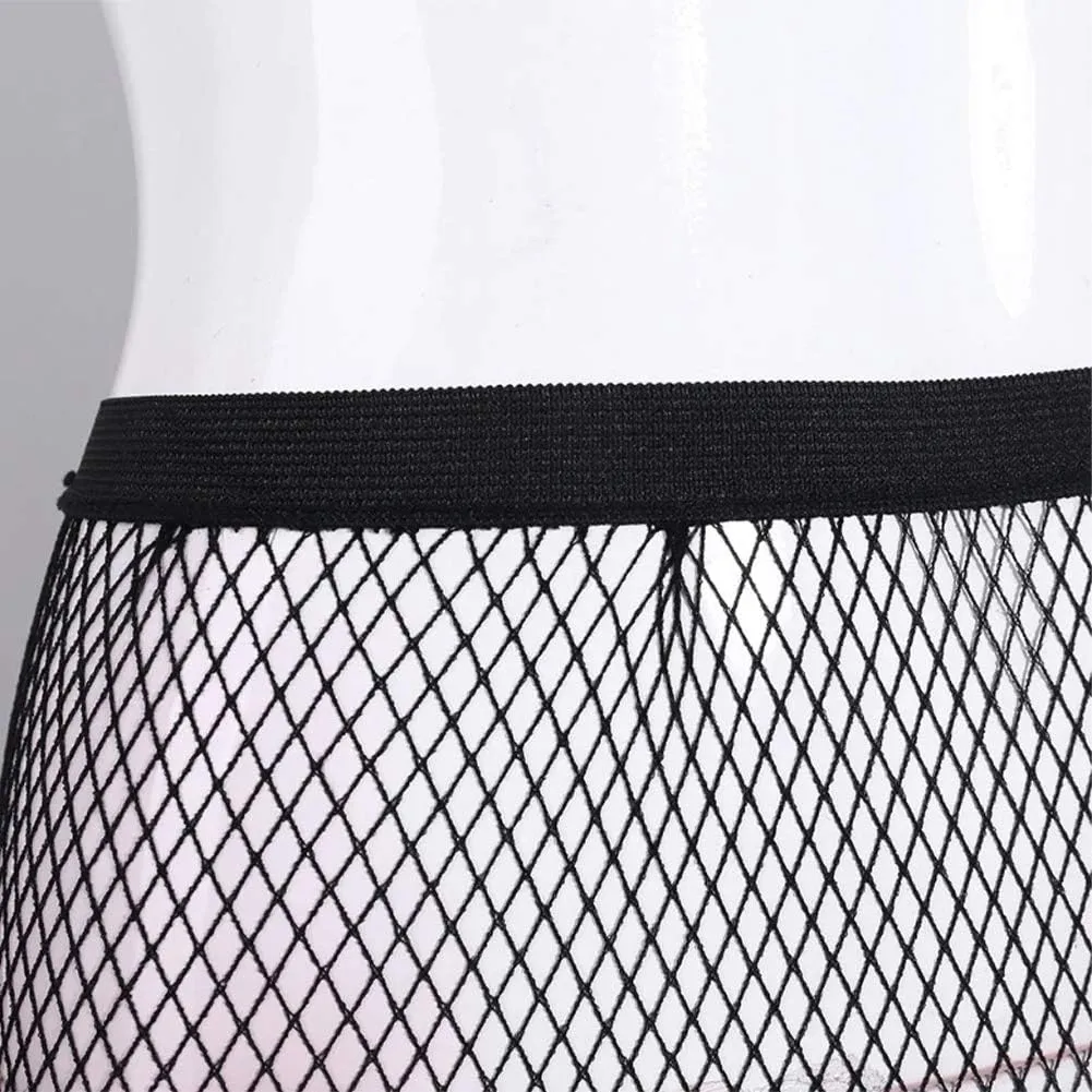 3 Pairs Kids Little Girls Fishnet Stockings Hollow Out Pantyhose Thigh High Mesh Tights Footed Leggings
