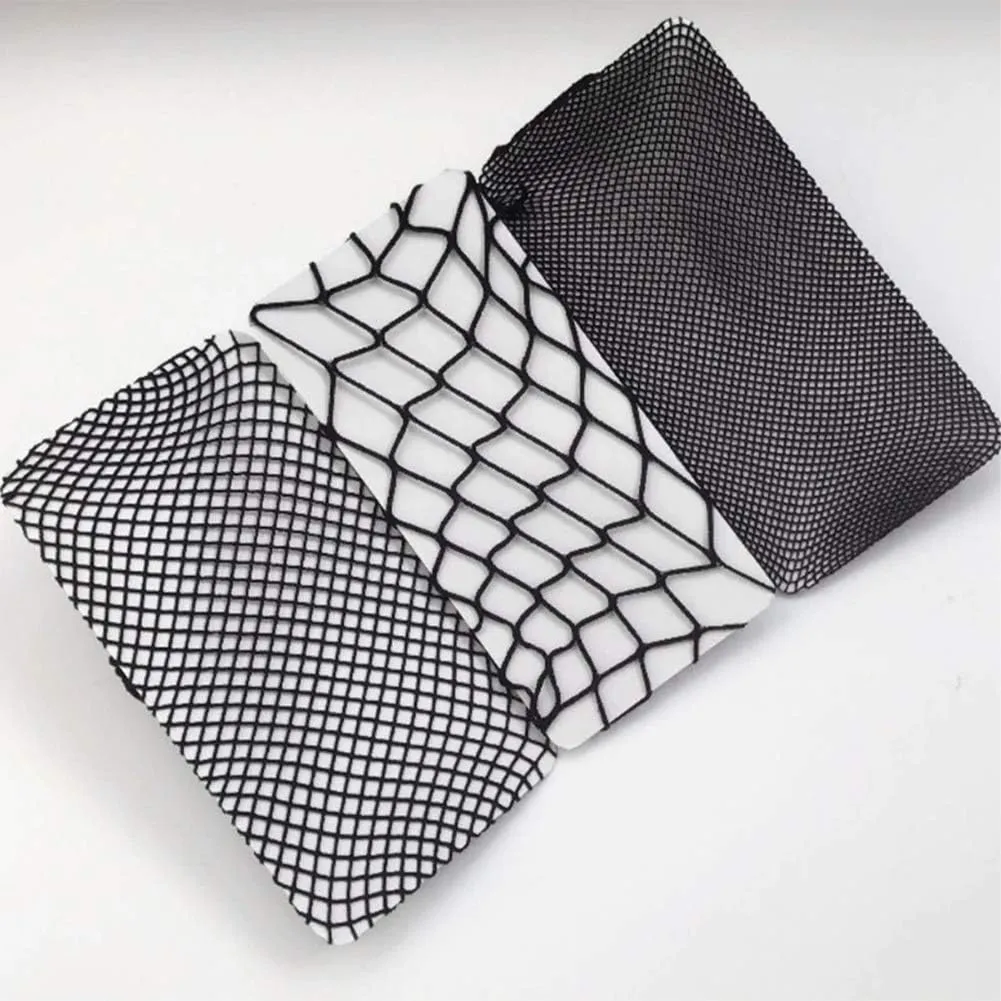 3 Pairs Kids Little Girls Fishnet Stockings Hollow Out Pantyhose Thigh High Mesh Tights Footed Leggings