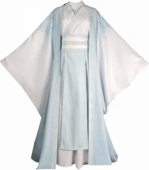 Anime Ancient Traditional Chinese Costume Half Sleeve Hanfu Cloak Uniform Halloween Suit