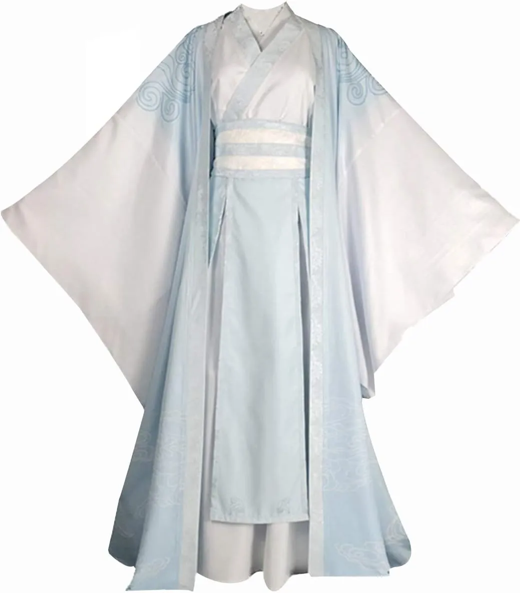 Anime Ancient Traditional Chinese Costume Half Sleeve Hanfu Cloak Uniform Halloween Suit