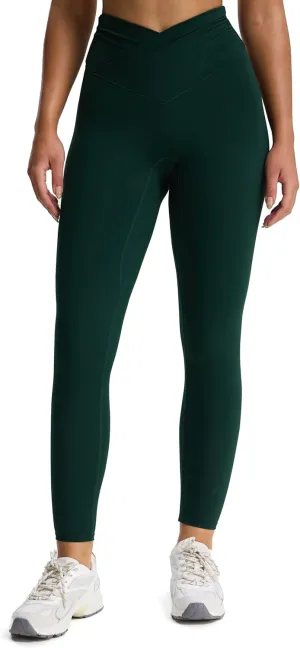 Aoxjox High Waisted Yoga Pants for Women Hidden Scrunch Cross-Waist Buttery Soft Crossover Workout Venus Leggings 26"