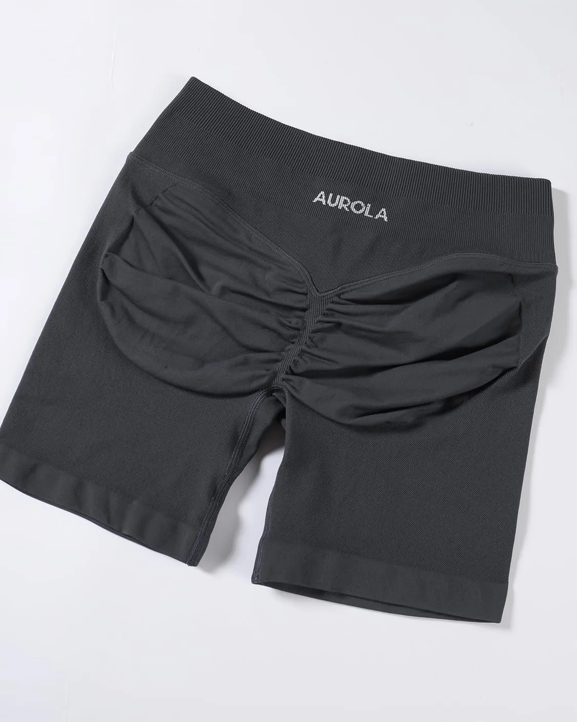 AUROLA Influence Workout Shorts for Women,2.5 3.5 4.5 5.5 6.5 No Roll Up Squat Proof Scrunch Seamless Compression Gym Short