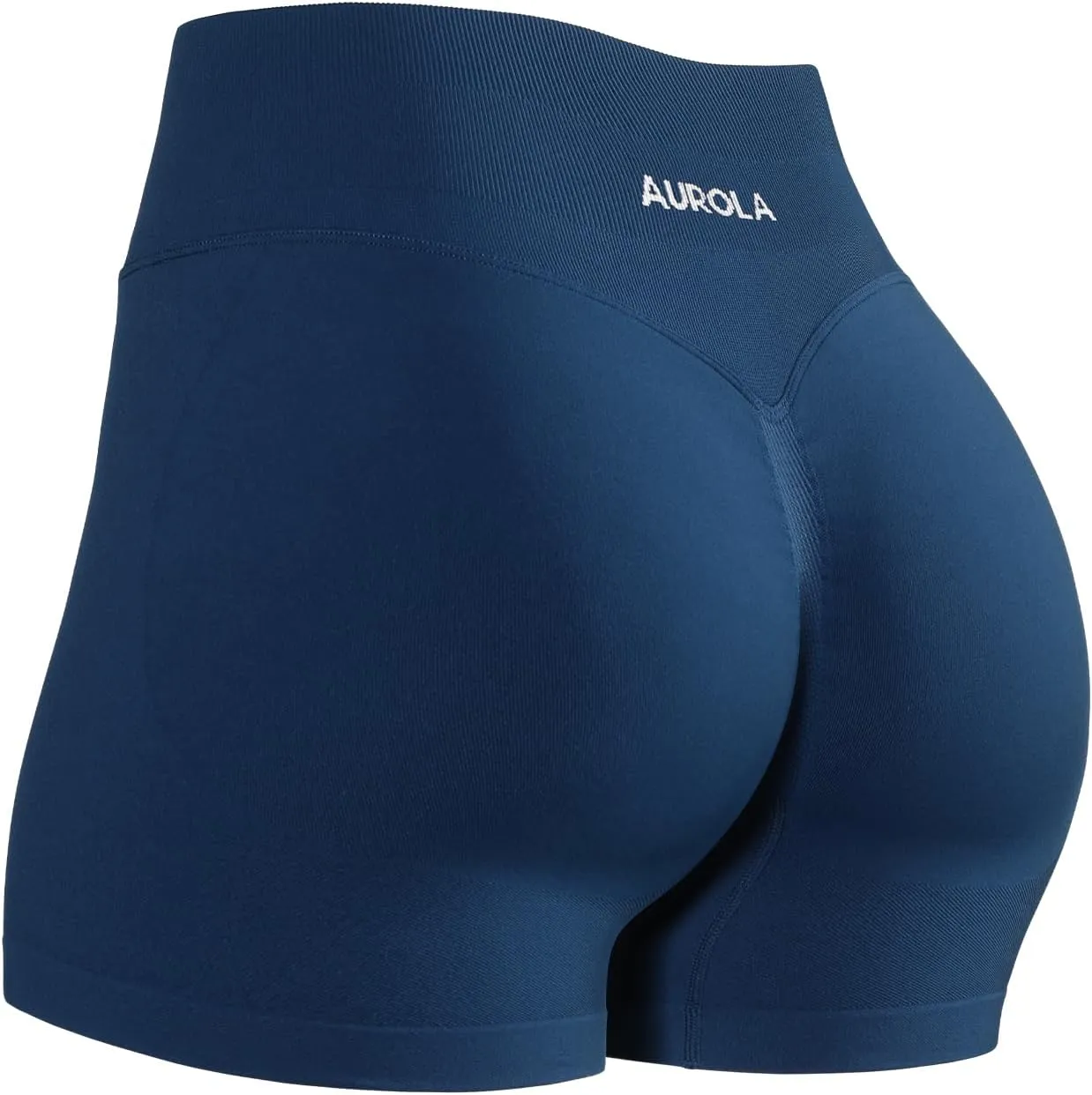 AUROLA Influence Workout Shorts for Women,2.5 3.5 4.5 5.5 6.5 No Roll Up Squat Proof Scrunch Seamless Compression Gym Short