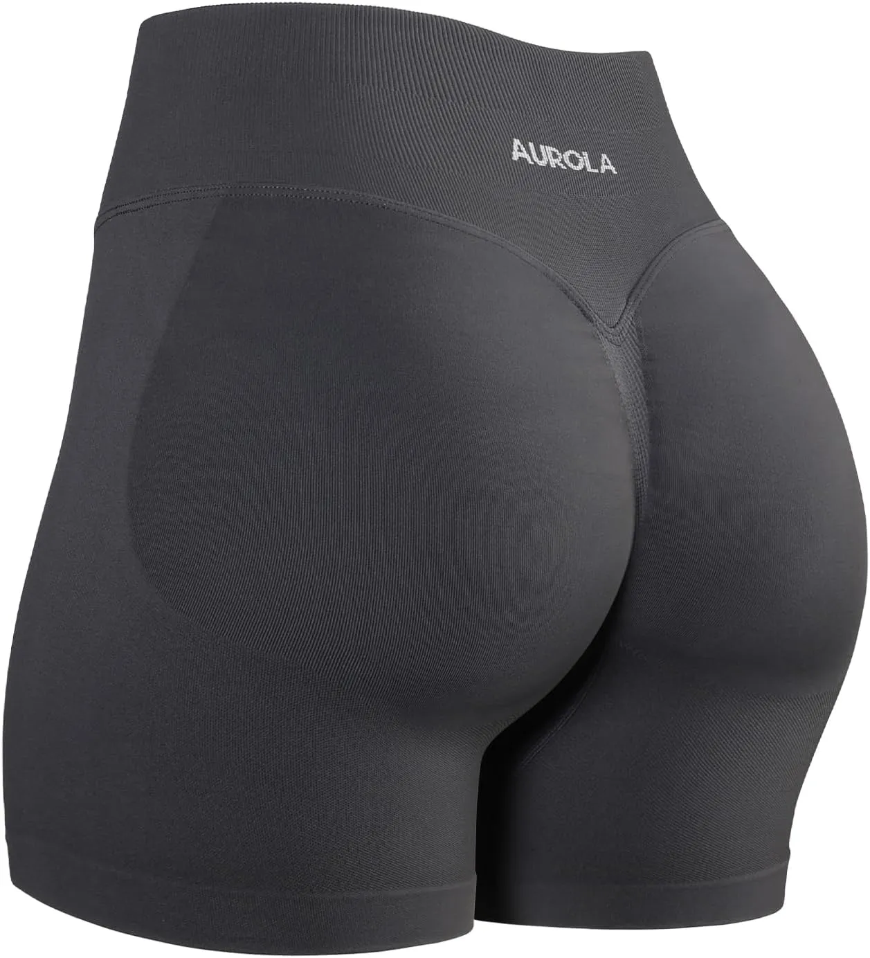 AUROLA Influence Workout Shorts for Women,2.5 3.5 4.5 5.5 6.5 No Roll Up Squat Proof Scrunch Seamless Compression Gym Short