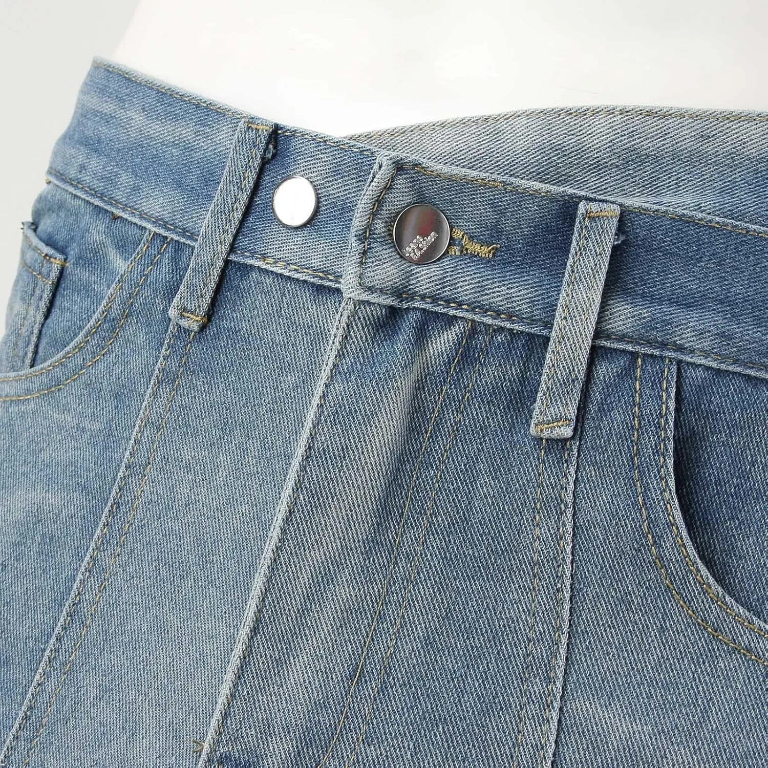 Baggy Cargo Jeans for Men Y2K Vintage Straight Wide Leg Aesthetic Clothes 90s Hip Hop Streetwear Trousers