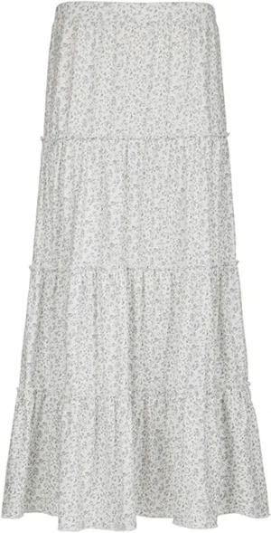 BHMAWSRT Womens Summer Long Skirts Y2K Fashion Elastic Waist Tiered A-Line Flowy Maxi skirt Long Beach Skirts