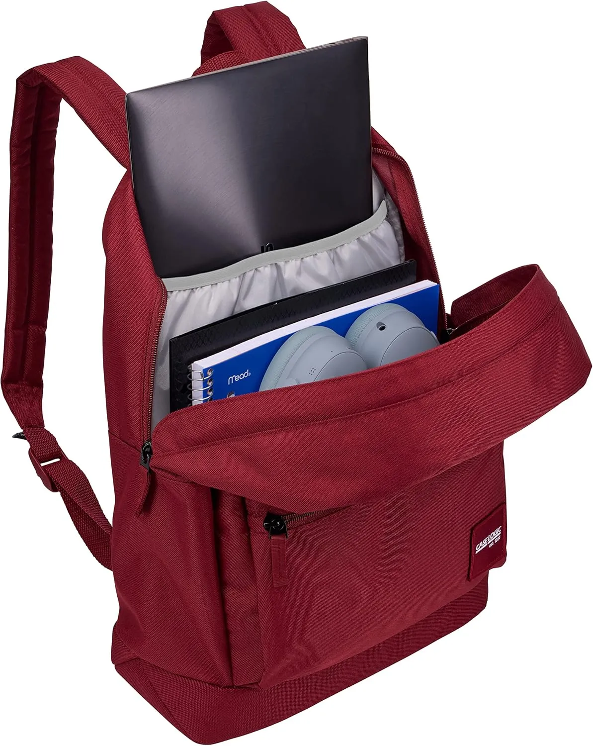 Case Logic Commence Recycled Backpack, Pomegranate red