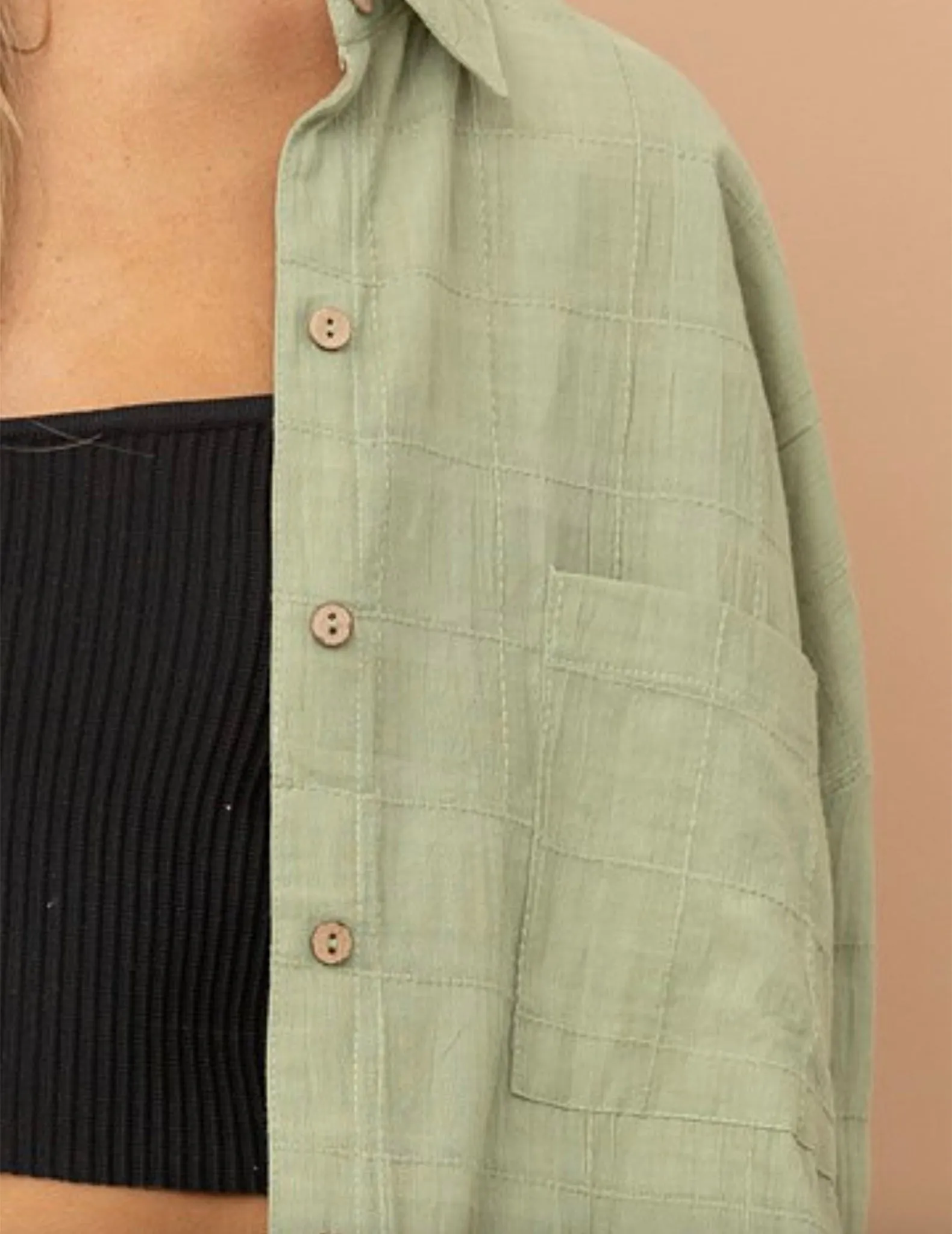 Cassie Checkered Cotton Button-Up Shirt