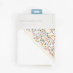 Cotton Hooded Towel & Wash Cloth (Pressed Petals)