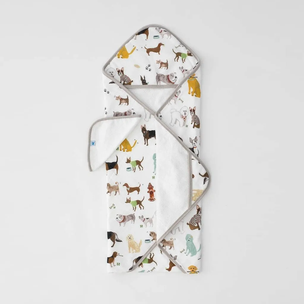 Cotton Hooded Towel & Wash Cloth (Woof)