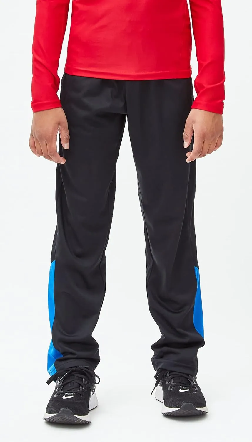 DEVOPS Boys Active Performance Workout Athletic Training Pants [2 Pack]