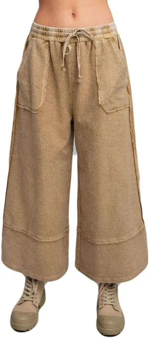 Easel Criss Cross Palazzo Pants Pretzel/Medium/S
