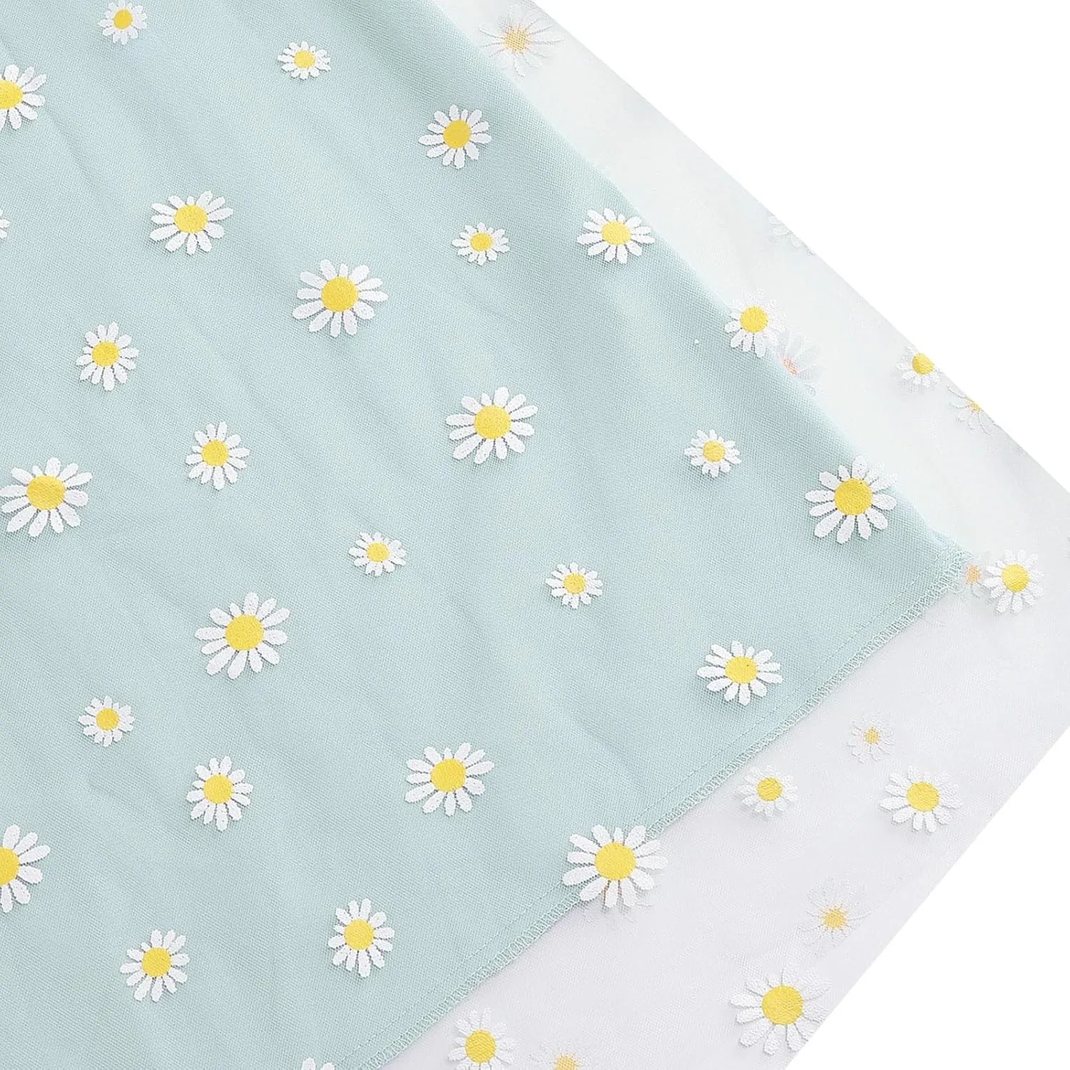 Floral Skirts for Women Boho A-Line Elastic High Waisted Ruffle Mesh Double Layed Skirts Causal Comfy Skirts