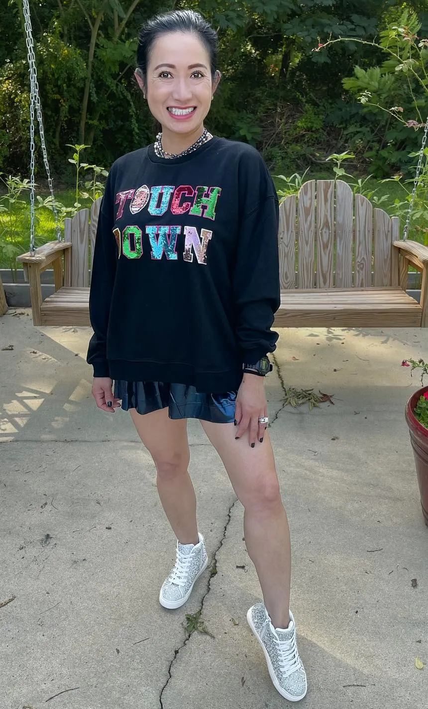 Game Day Sequin Sweatshirts