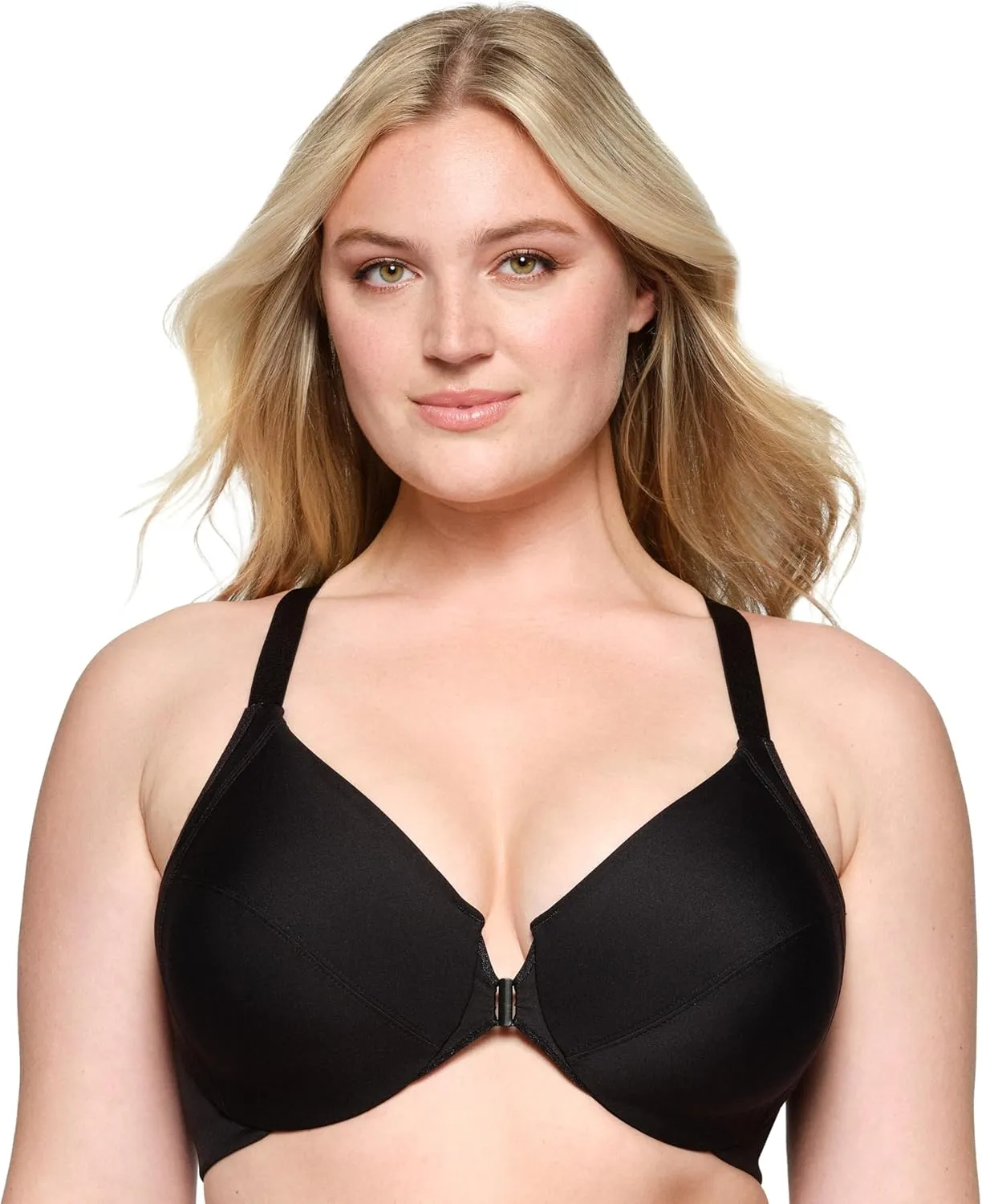Glamorise Women's Plus Size Front-Closure Wonderwire Bra Underwire #1247