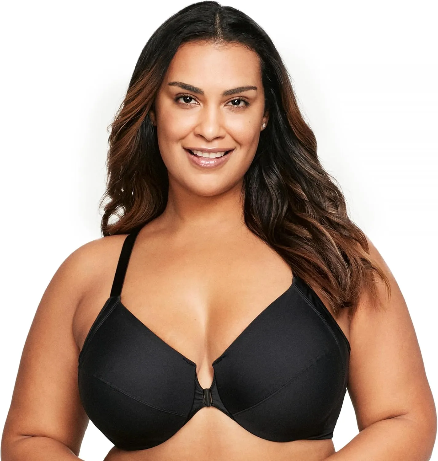 Glamorise Women's Plus Size Front-Closure Wonderwire Bra Underwire #1247