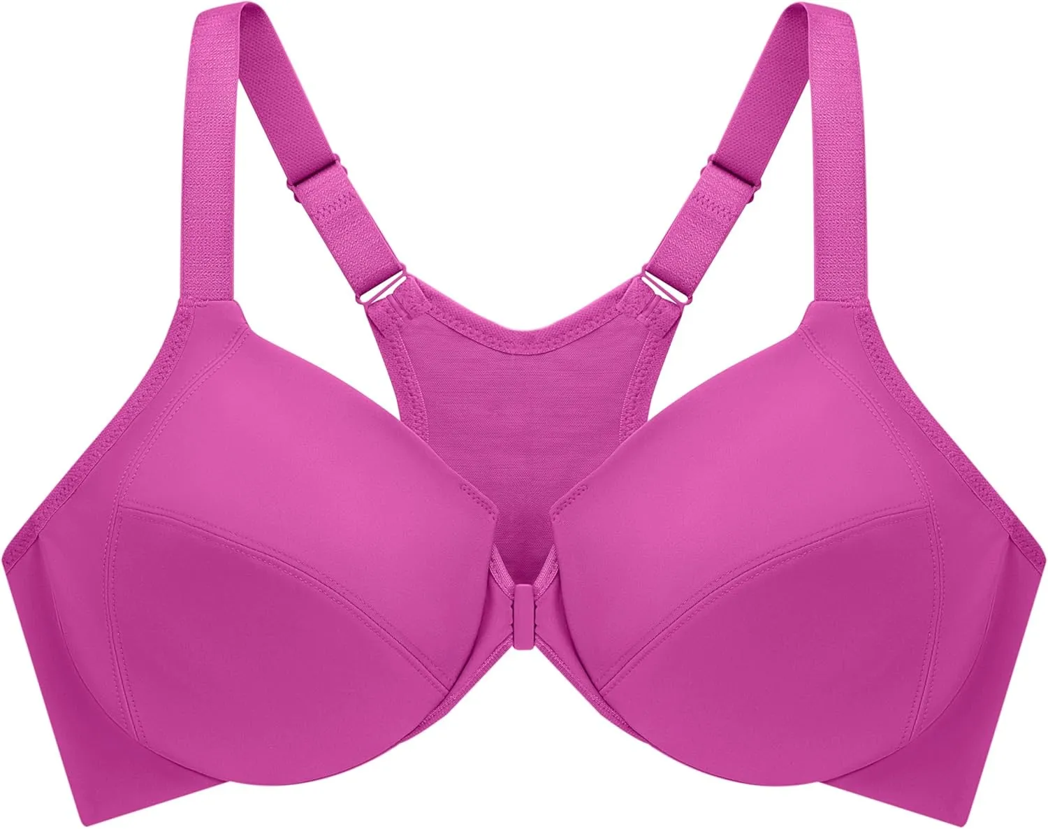 Glamorise Women's Plus Size Front-Closure Wonderwire Bra Underwire #1247