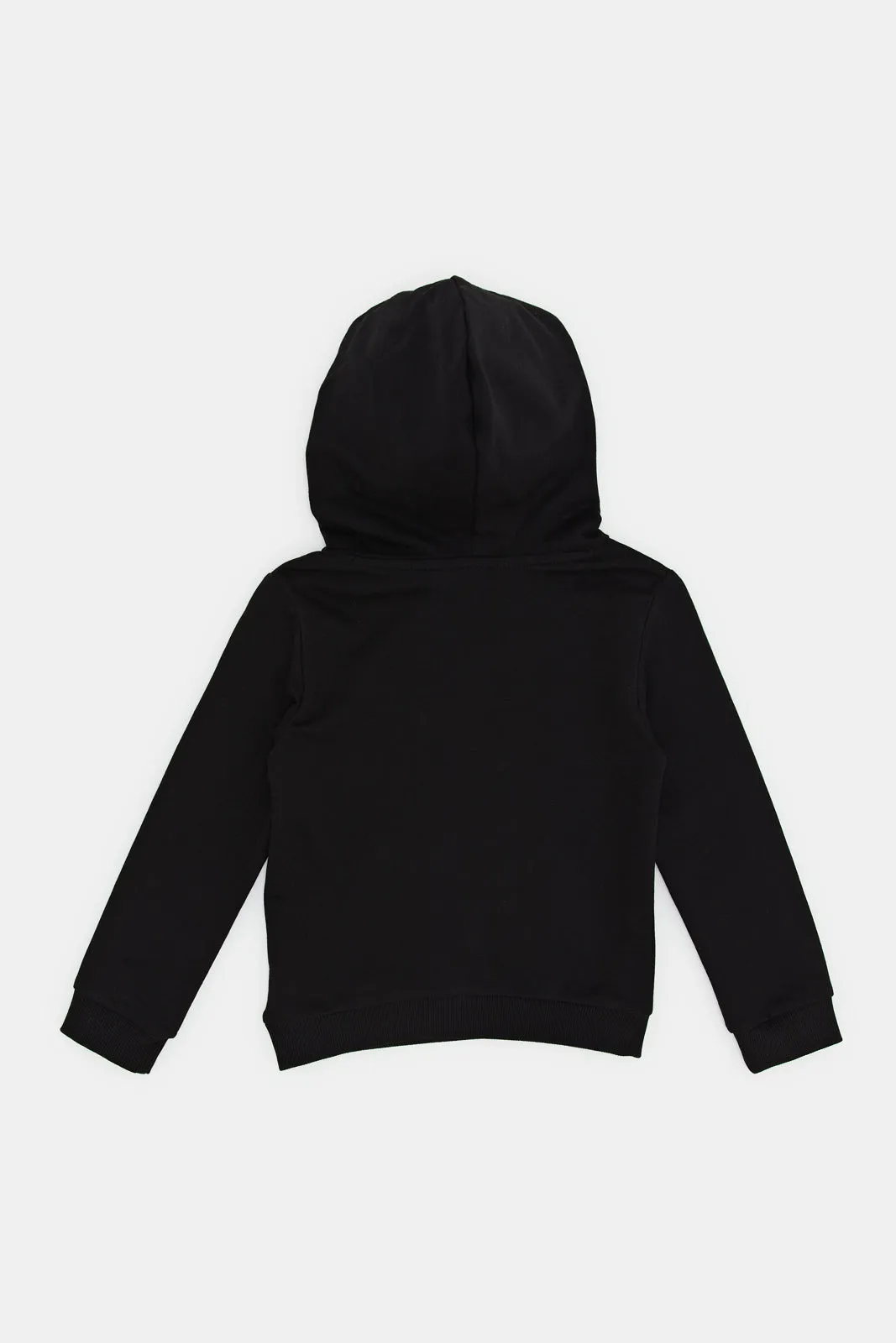 Infant Boys Black Hooded Sweatshirt