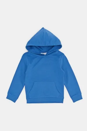 Infant Boys Blue Hooded Sweatshirt