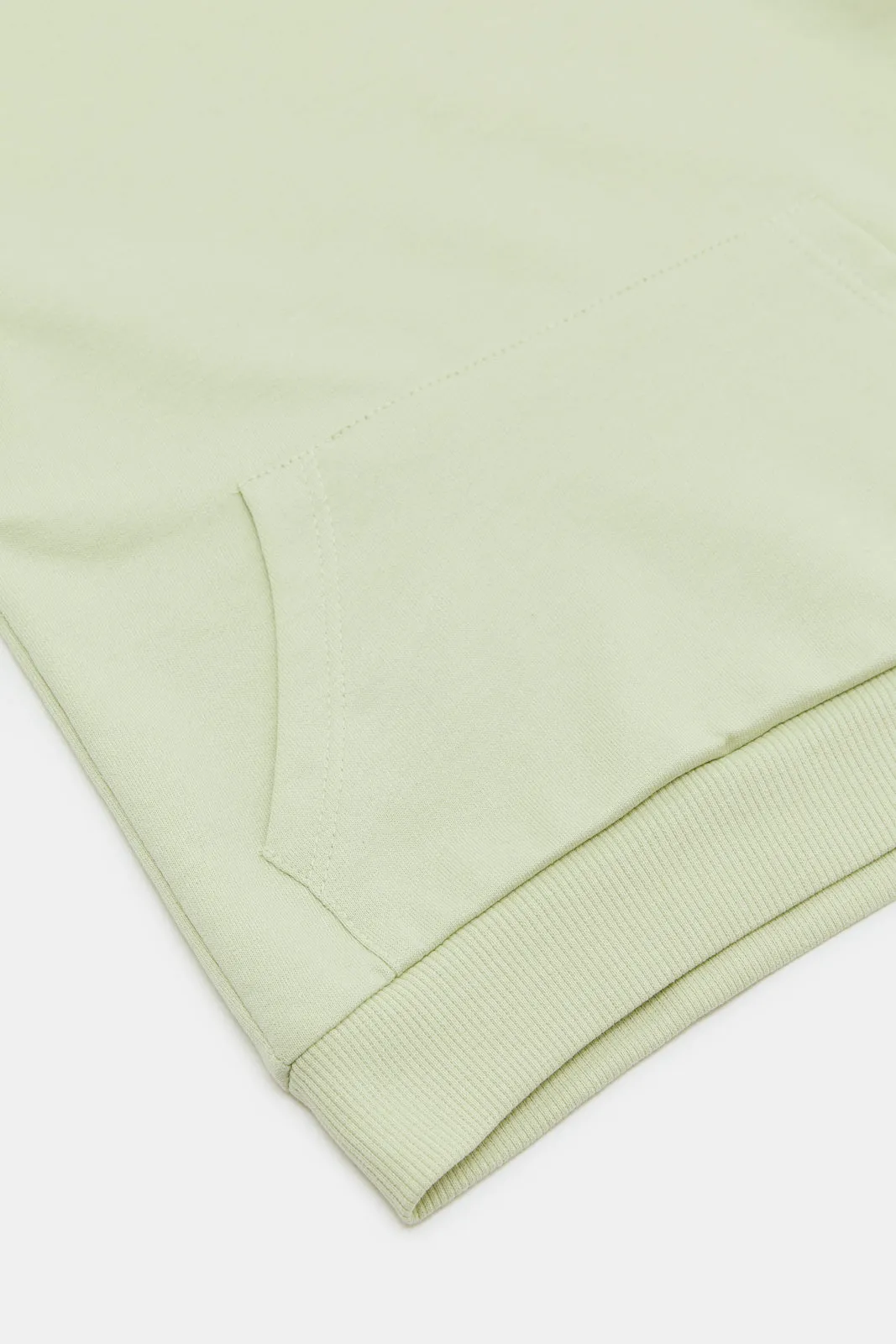 Infant Boys Mint Hooded Sweatshirt