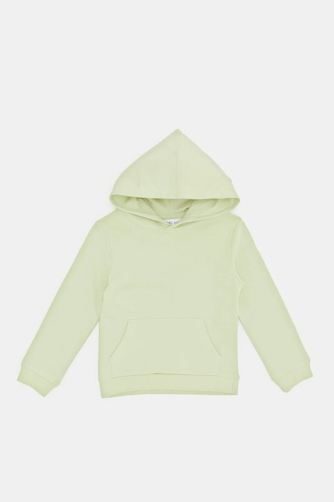 Infant Boys Mint Hooded Sweatshirt