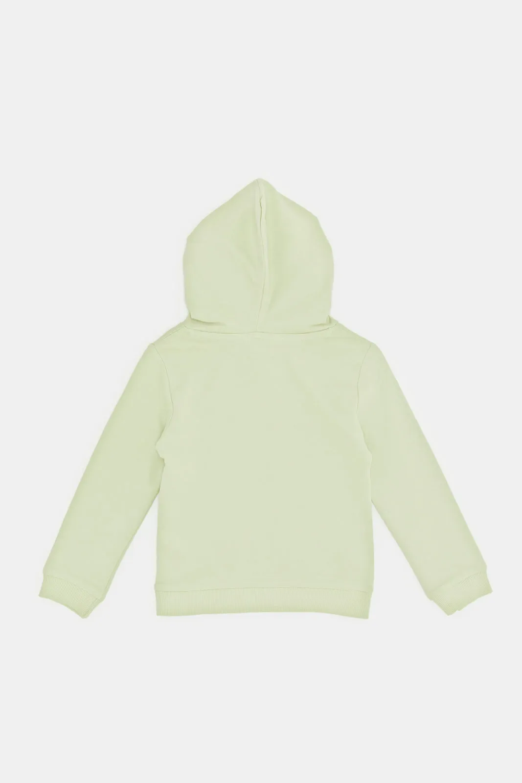 Infant Boys Mint Hooded Sweatshirt