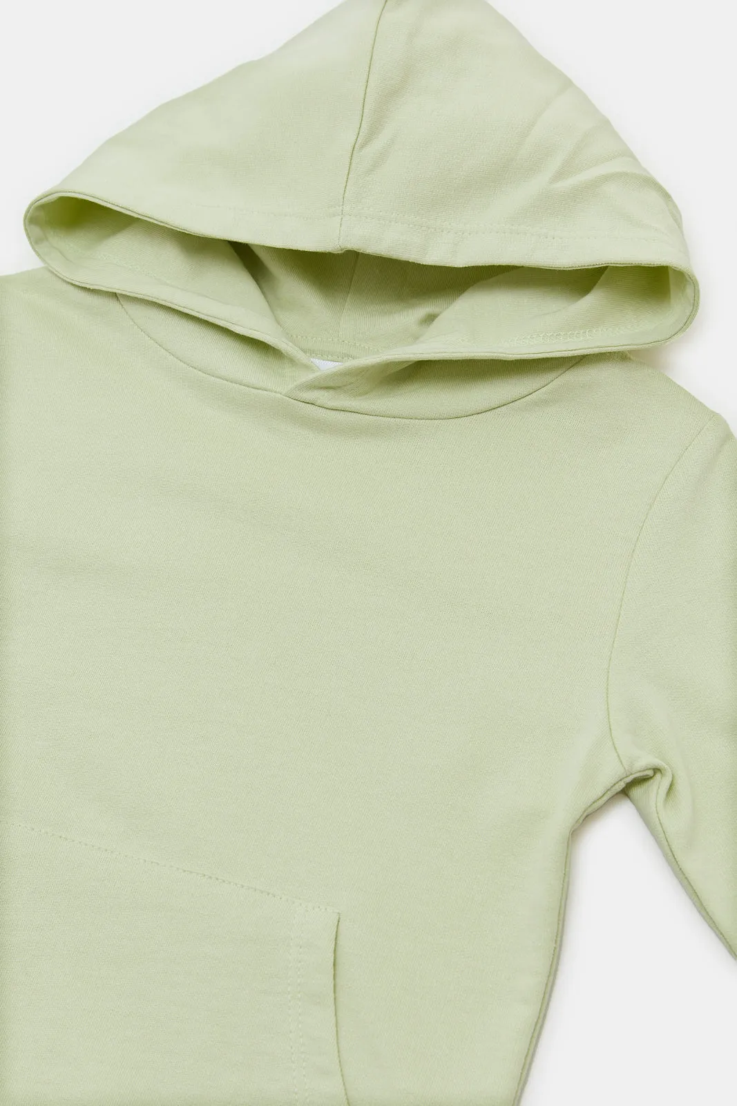 Infant Boys Mint Hooded Sweatshirt