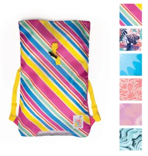 Juice Box Swim Backpack With a WaterProof Zippered Pocket