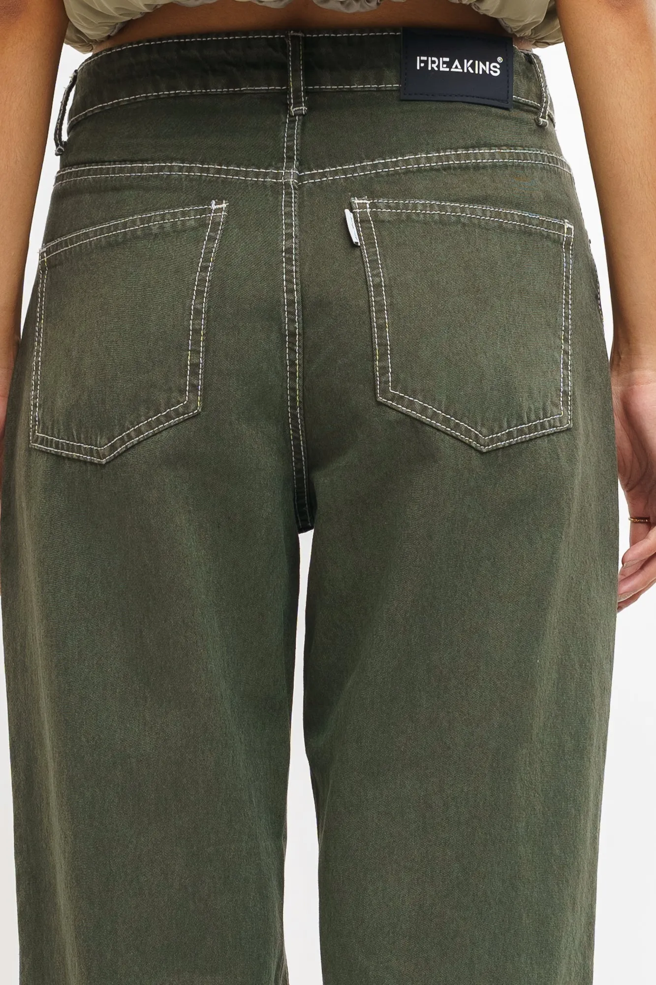 Juniper Contrast Wide Jeans