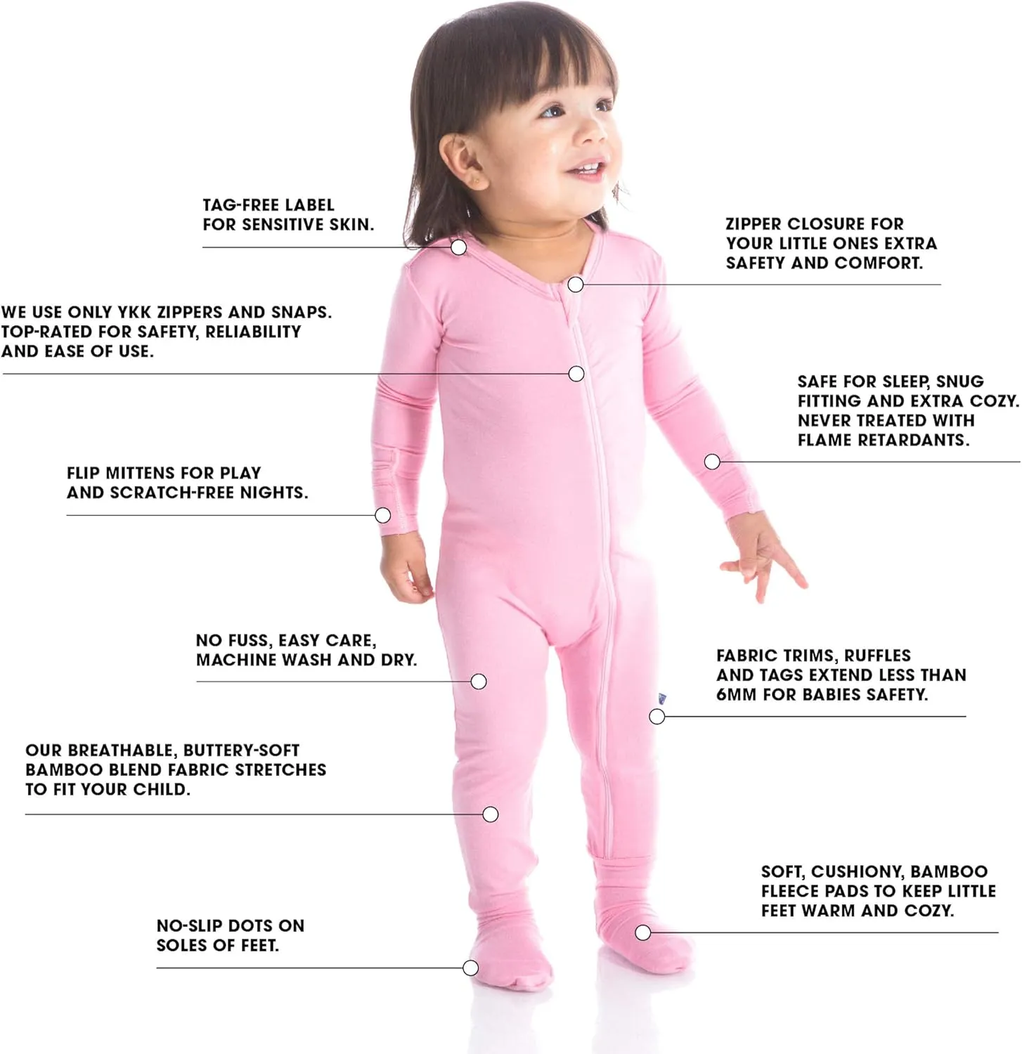 KicKee Pants Unisex Baby 2 Way Zipper