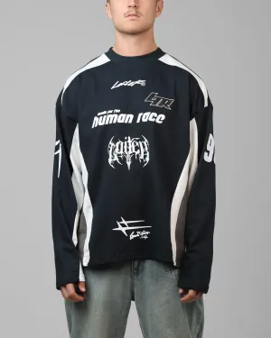 Loiter Night Crawler Long Sleeve T-Shirt Black/White