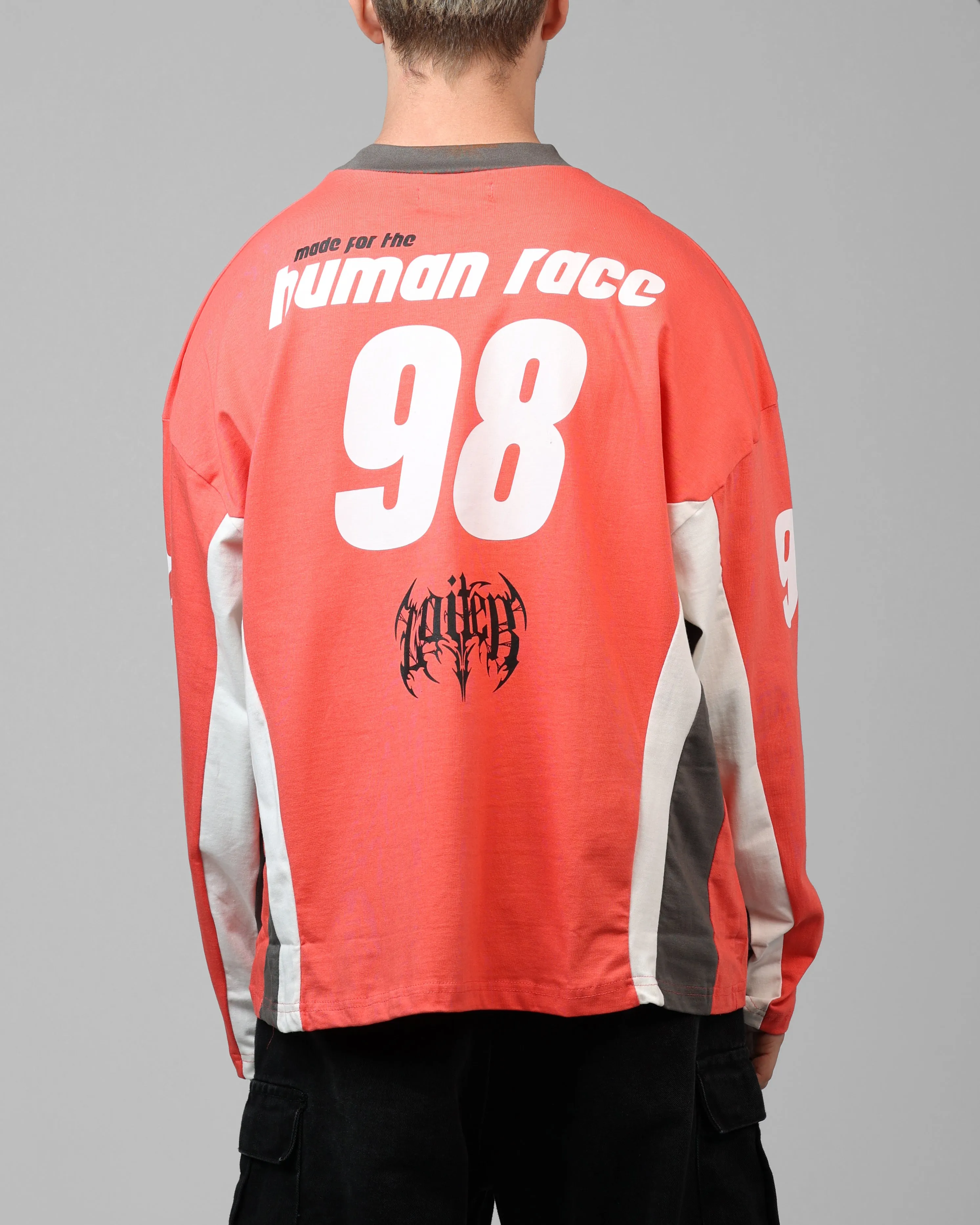 Loiter Night Crawler Long Sleeve T-Shirt Red/Black
