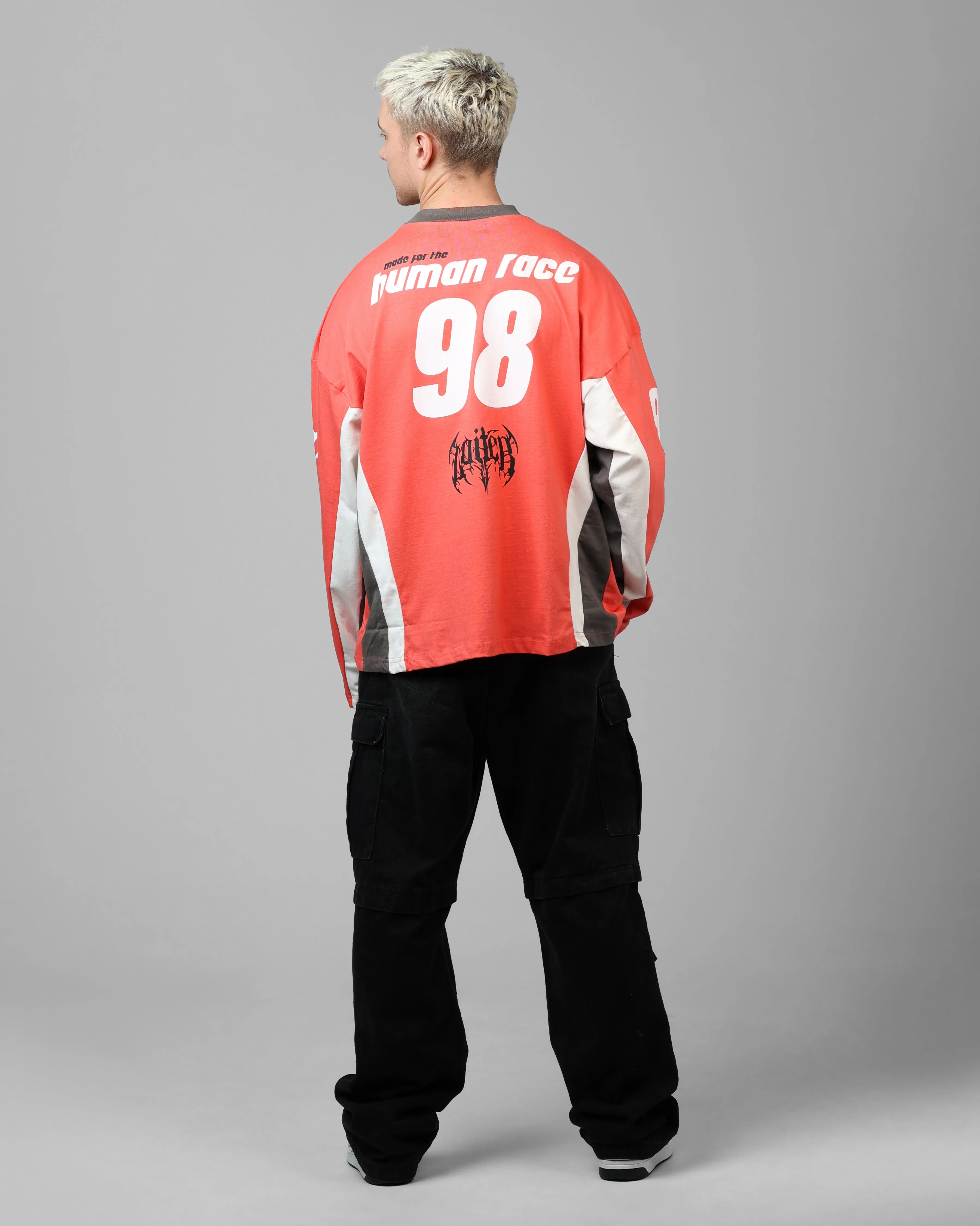 Loiter Night Crawler Long Sleeve T-Shirt Red/Black