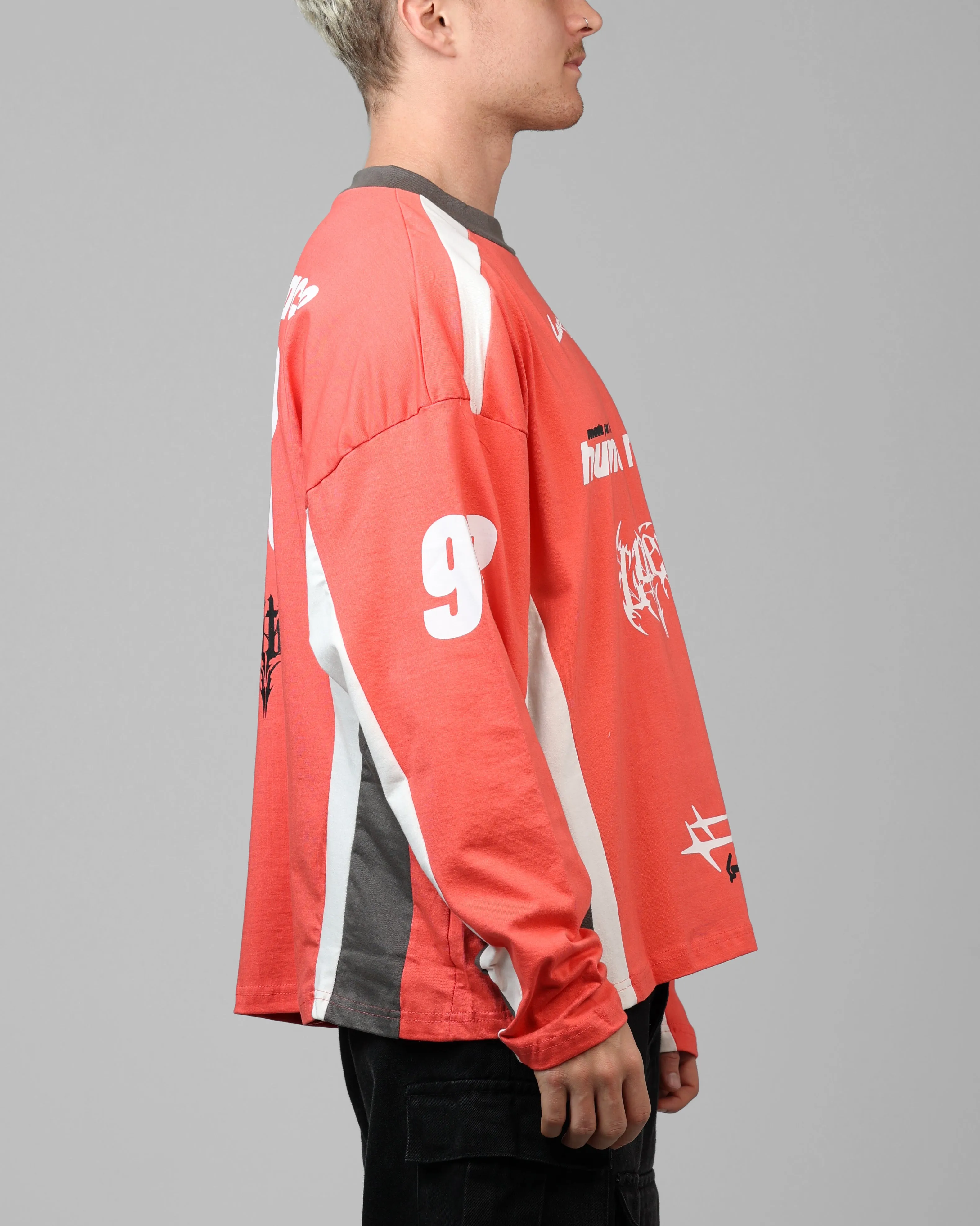 Loiter Night Crawler Long Sleeve T-Shirt Red/Black