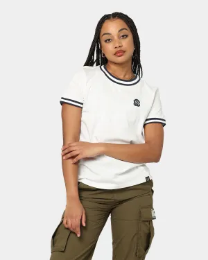 Majestic Athletic Women's New York Yankees Rib Cuff Boxy T-Shirt Optic White