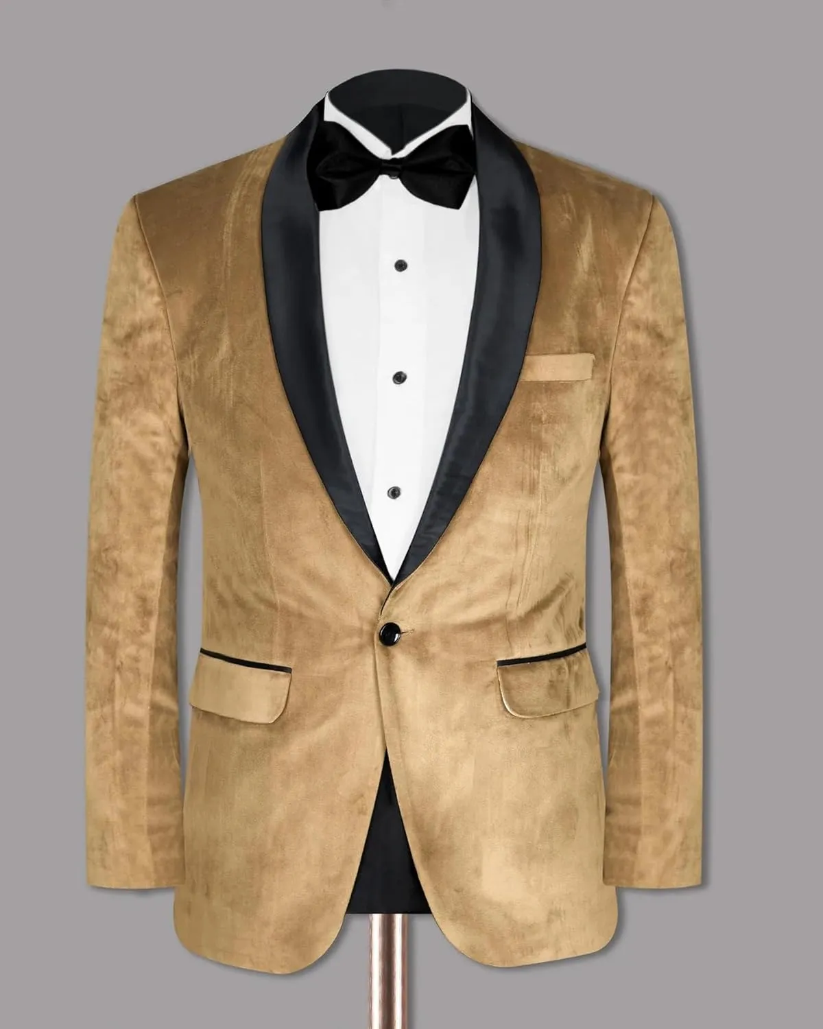 Men's Blazer Velvet Long Sleeve Regular Fit Suit Sport Coat Jacket Casual Lightweight Business Office Meeting Coat