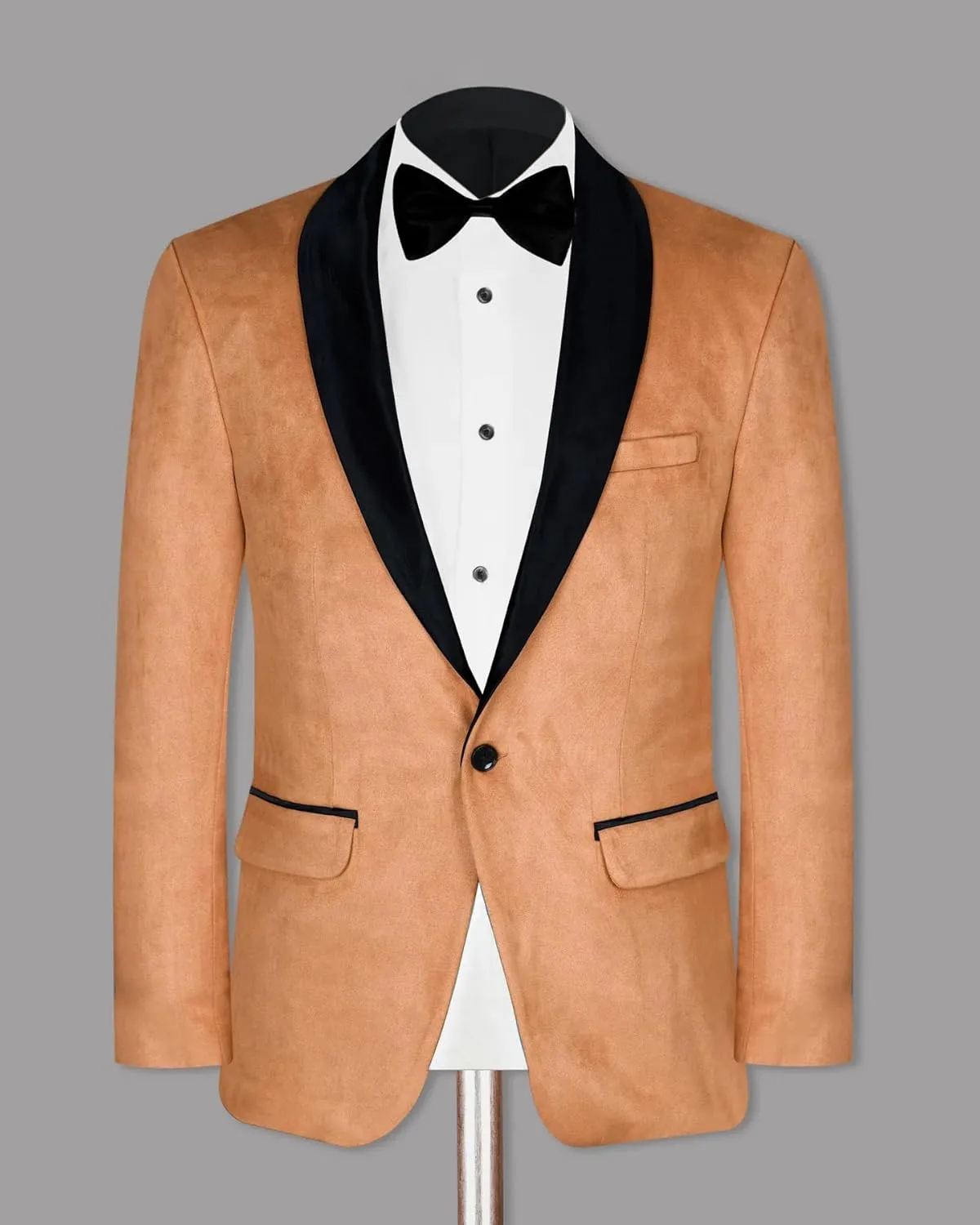 Men's Blazer Velvet Long Sleeve Regular Fit Suit Sport Coat Jacket Casual Lightweight Business Office Meeting Coat
