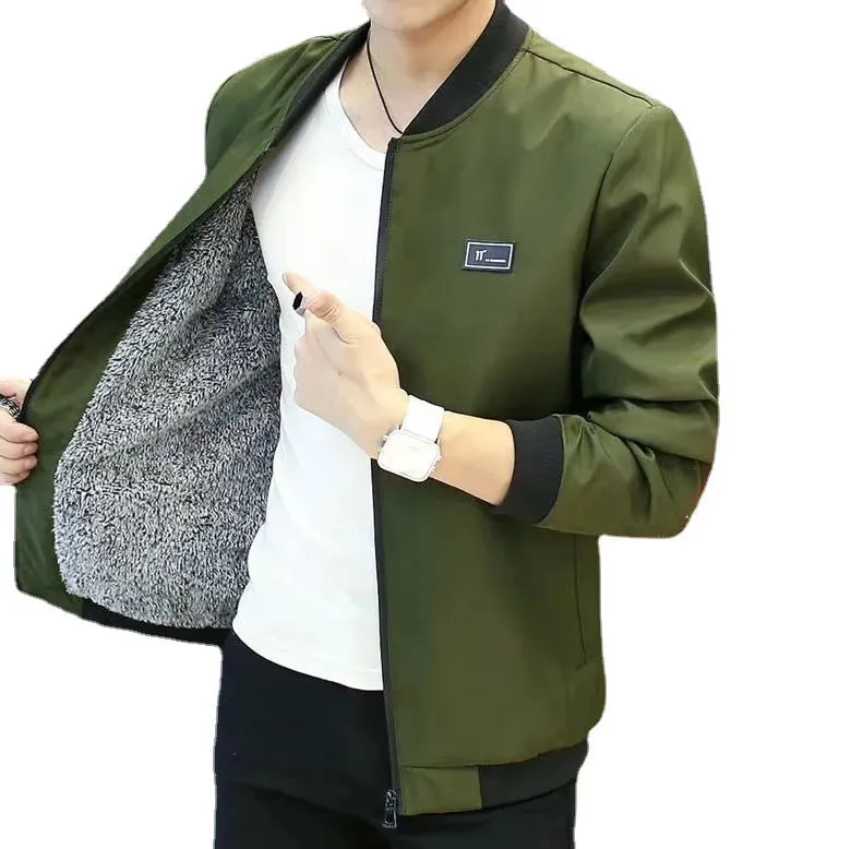 Men's Bomber Zipper Jacket