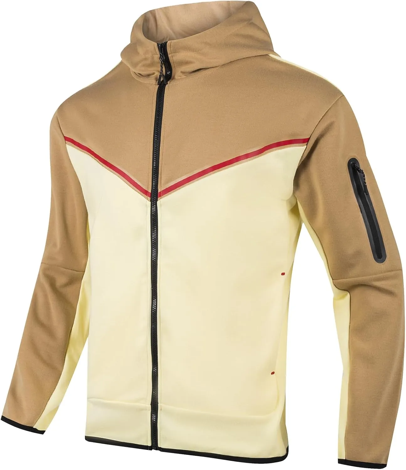 Men's Tracksuits Sweatsuits For Men Hooded Tracksuit Sweatsuit Long Sleeve Full-Zip Jogging Sweatpants 2 Piece