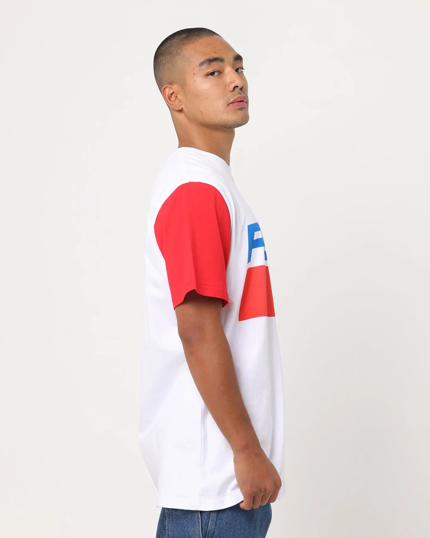 Nana Judy Pepsi Contrast Sleeve T-Shirt White