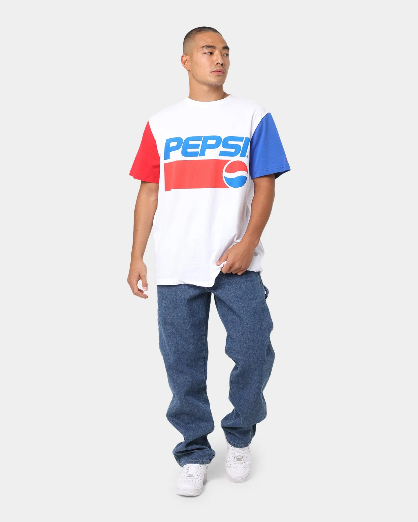 Nana Judy Pepsi Contrast Sleeve T-Shirt White