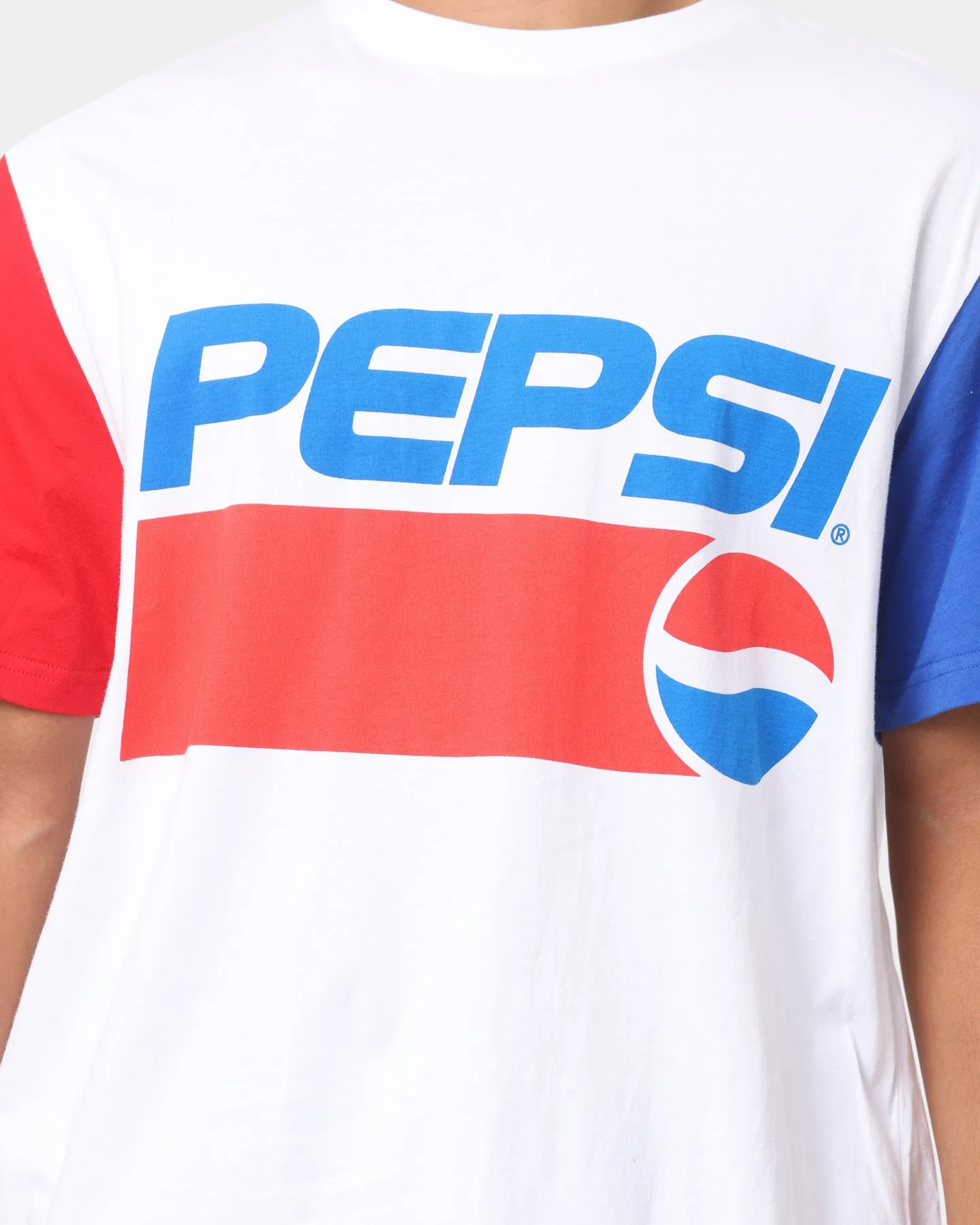 Nana Judy Pepsi Contrast Sleeve T-Shirt White