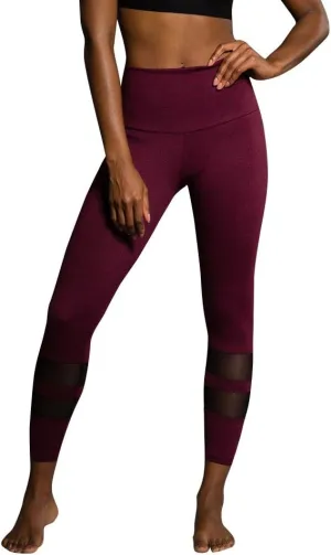 Onzie Midi Racer Leggings 2028 Burgandy (Burgundy, Medium/Large)