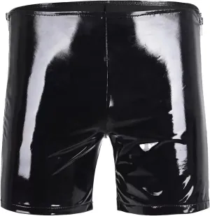 Panegy Men's Tight Faux Leather Shorts Boxer Briefs Cheecky Underwear Bikini Panties