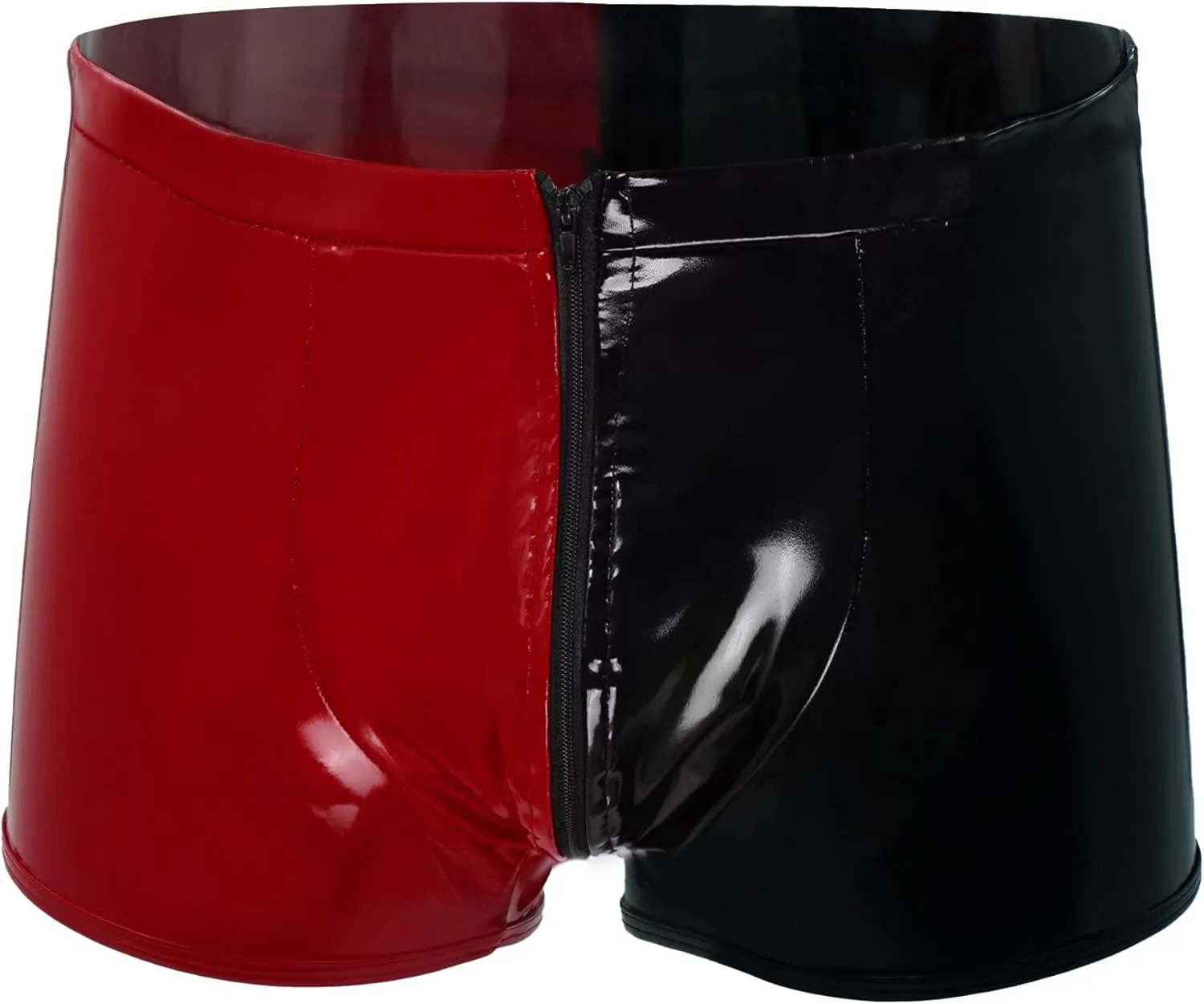 Panegy Men's Tight Faux Leather Shorts Boxer Briefs Cheecky Underwear Bikini Panties