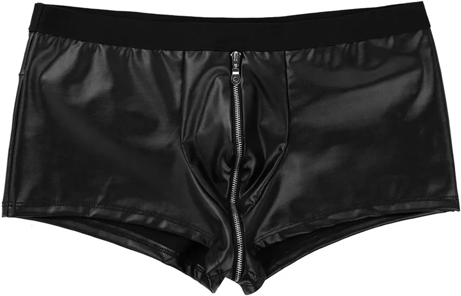 Panegy Men's Tight Faux Leather Shorts Boxer Briefs Cheecky Underwear Bikini Panties