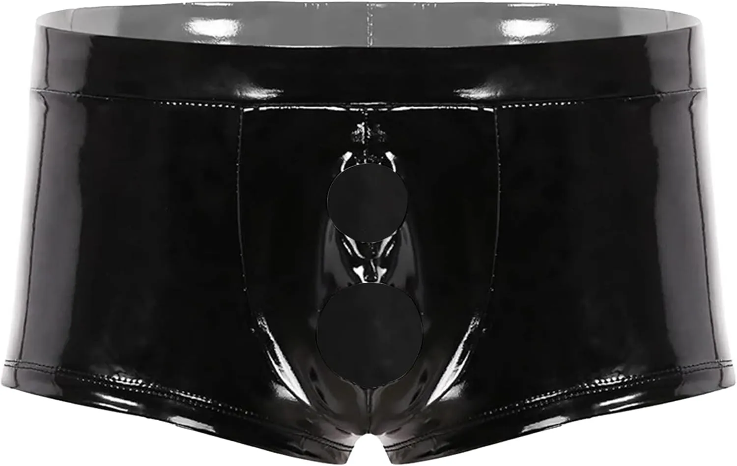 Panegy Men's Tight Faux Leather Shorts Boxer Briefs Cheecky Underwear Bikini Panties