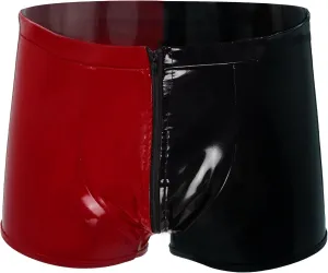 Panegy Men's Tight Faux Leather Shorts Boxer Briefs Cheecky Underwear Bikini Panties