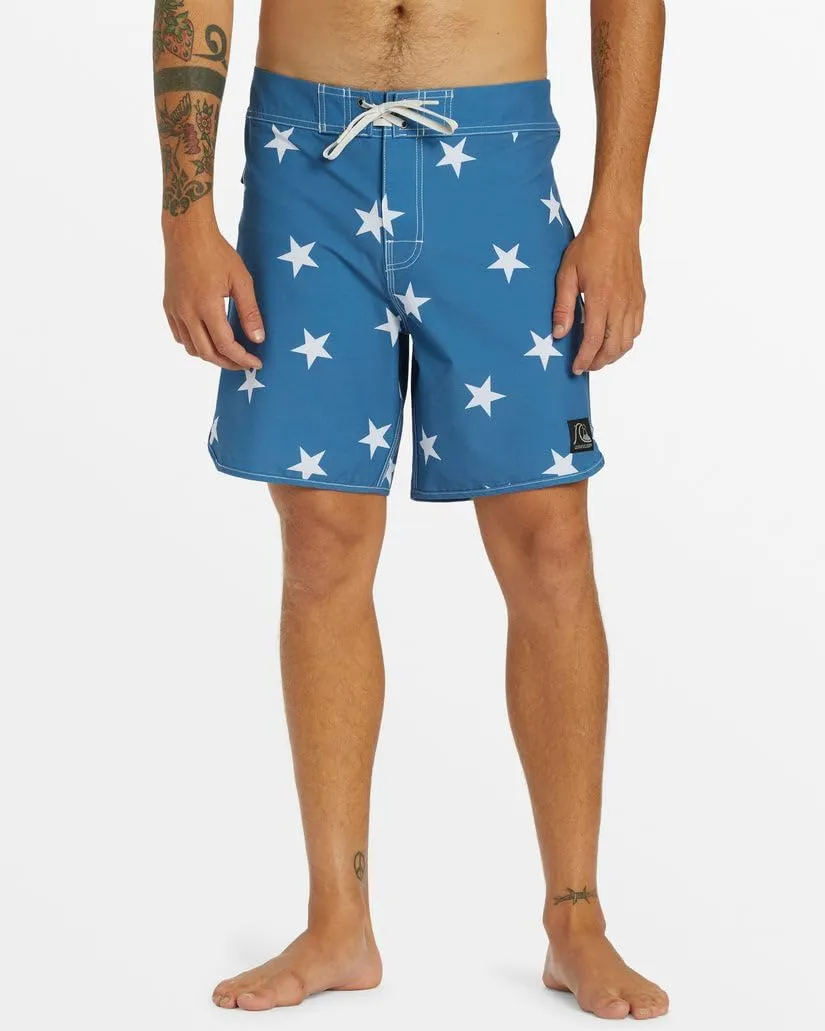 Quiksilver Men's Standard Original Scallop Jester 18 Boardshorts Swim Trunk