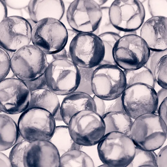 Reflective Glass Aluminium Coated Micro Beads Pigment - Silver